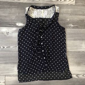 Paper Crane Polka Dot Lace Sheer Tank, medium